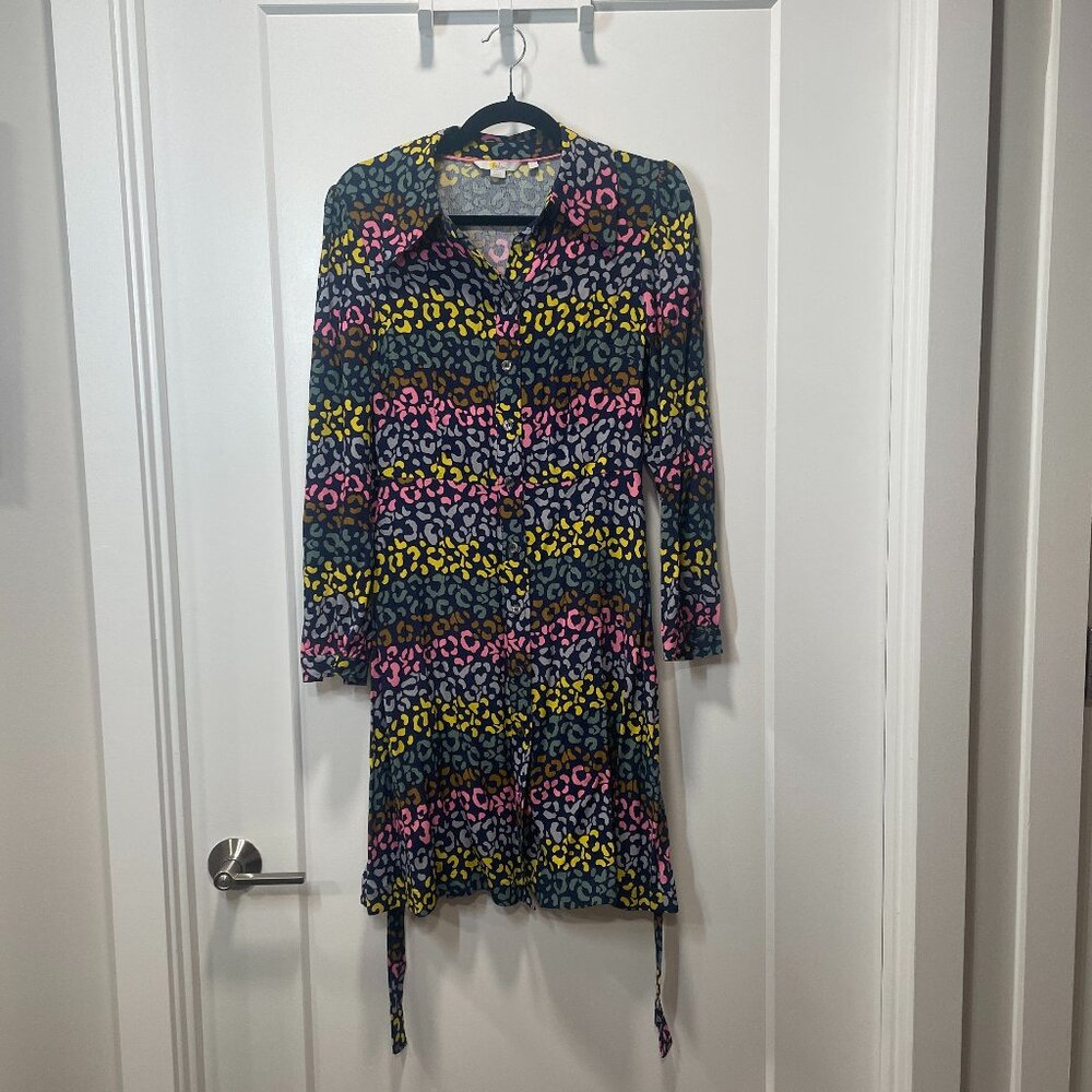 Like new Boden Charlotte Long Sleeve Shirt Dress, Size 6R